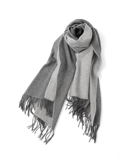 ROPE'（ロペ）の「ラムウールリバーシブルストール（ストール/ショール・レディース・チャコール/ベージュ・F）」の17枚目の写真