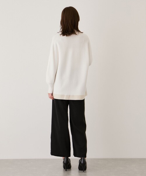 Jayro（ジャイロ）の「ボリュームスリーブチュニック（ニット/セーター・レディース・グレー/ホワイト系/ネイビー/ブルー系/ワイン・F）」の19枚目の写真