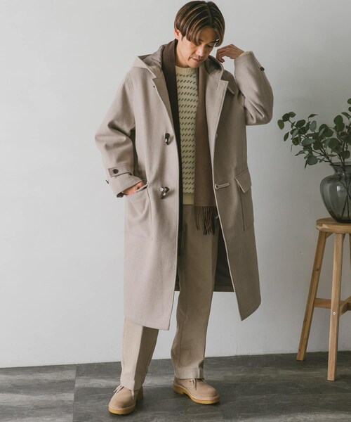 URBAN RESEARCH DOORS（アーバンリサーチドアーズ）の「JAPAN FABRIC ダッフルコート（ダッフルコート・メンズ・GREEN/D.NAVY/GREIGE・M/L）」の19枚目の写真