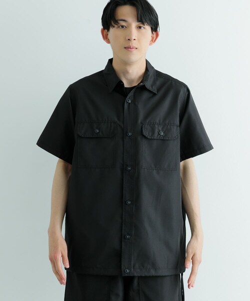ITEMS URBANRESEARCH(アイテムズ アーバンリサーチ)の「TAION Military Half Sleeve Shirts(シャツ/ブラウス・メンズ・BLK/OLV/D.SAGE GRN/CREAM/L.BRN・M/L)」の18枚目の写真