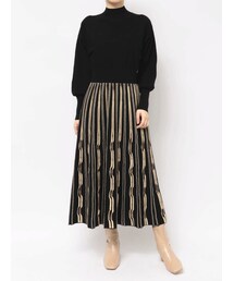 LAGUNAMOON | ラメデザインニットワンピース(ワンピース)