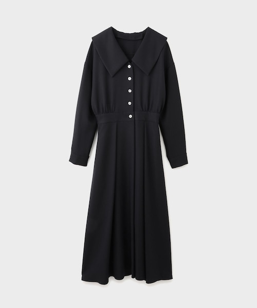 ROPE'（ロペ）の「【troisiemechaco（トロワズィエムチャコ）】×moi salon et rope EXCLUSIVE EDITION COLLAR REMOVAL DRESS｜ワンピース（ワンピース・レディース・グレー/ネイビー・38）」の2枚目の写真