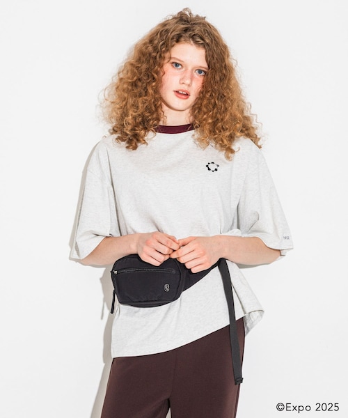 Collaboration URBAN RESEARCH（コラボレーションアーバンリサーチ）の「EXPO2025 RINGER T-SHIRTS（Tシャツ/カットソー・メンズ・OFF WHITE/INK BLACK/GRY×BLK/CCL×BLU/OTM×BRD・S/M/L）」の5枚目の写真