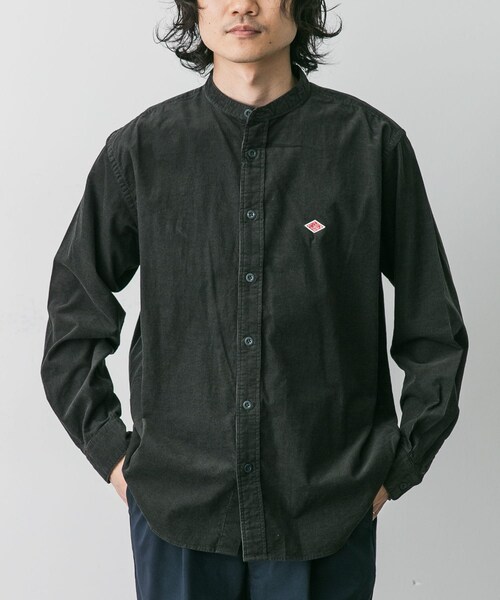 URBAN RESEARCH DOORS（アーバンリサーチドアーズ）の「DANTON　BAND COLLAR SHIRTS LONG-SLEEVE（シャツ/ブラウス・メンズ・MOLE BROWN/SAND BEIGE/CHARCOAL・38/40/42）」の15枚目の写真