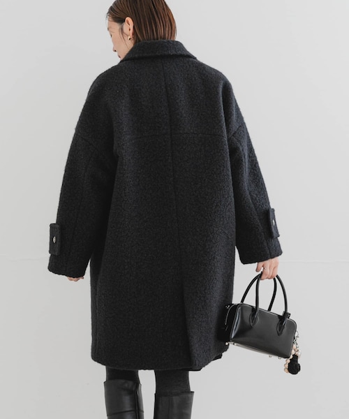 URBAN RESEARCH ROSSO（アーバンリサーチロッソ）の「F by ROSSO　『UR TECH』ブークレステンカラーコート（ステンカラーコート・レディース・BEIGE/NAVY・Free）」の9枚目の写真