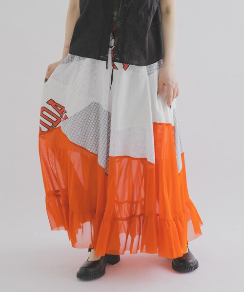 THE GOODLAND MARKET（ザグッドランドマーケット）の「DEAR EPISODE　655 SKIRT（スカート・レディース・ORANGE1/ORANGE2・Free）」の5枚目の写真