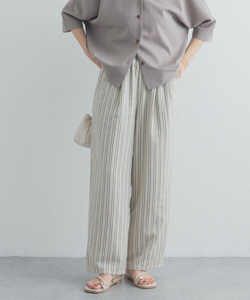 URBAN RESEARCH DOORS（アーバンリサーチドアーズ）の「ストライプタックイージーパンツ（その他パンツ・レディース・NATURAL/GRAY・Free）」の18枚目の写真