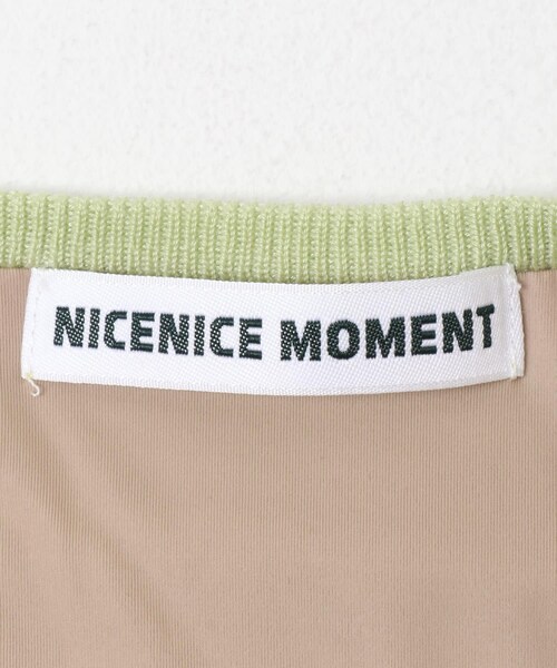 URBAN RESEARCH（アーバンリサーチ）の「NICENICE MOMENT　CAP SLEEVE BRALETTE（ニット/セーター・レディース・C GREY/PISTACHIO・M）」の10枚目の写真