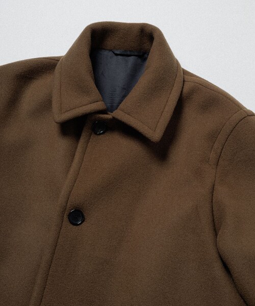 ADAM ET ROPE'（アダムエロペ）の「【WILD LIFE TAILOR】MELTON SHORT COAT（その他アウター・メンズ・ブラウン/ネイビー・L/M）」の8枚目の写真