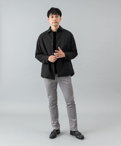 URBAN RESEARCH ROSSO（アーバンリサーチロッソ）の「『XLサイズあり』ヒートパテッドシャツジャケット（その他アウター・メンズ・GRAY/BLACK・M/L/XL）」の9枚目の写真