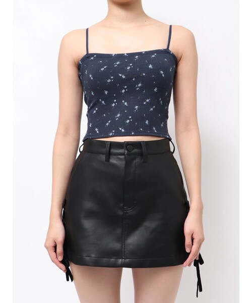 EMODA（エモダ）の「ボックスキャミ（キャミソール・レディース・ホワイト/グレー/ブラック/ネイビー/ライトミックス・F）」の4枚目の写真