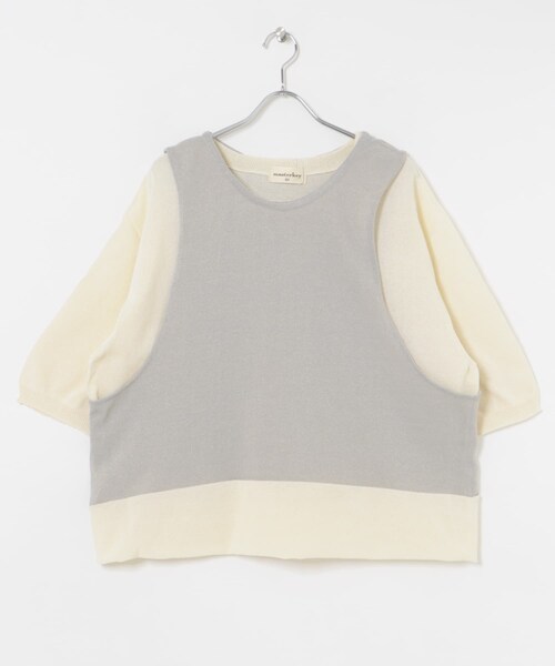 THE GOODLAND MARKET（ザグッドランドマーケット）の「master key　ORIGAMI（ニット/セーター・メンズ・WHTxGRY/BEGxGRN/BLK/NVY・FREE）」の13枚目の写真