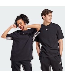 adidas | ダンス スリーストライプス コットン半袖Tシャツ(トップス)