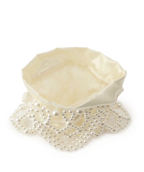 ROPE' PICNIC（ロペピクニック）の「ポーチ付きビーズハンドバッグ（ハンドバッグ・レディース・ブラック/オフホワイト・F）」の18枚目の写真