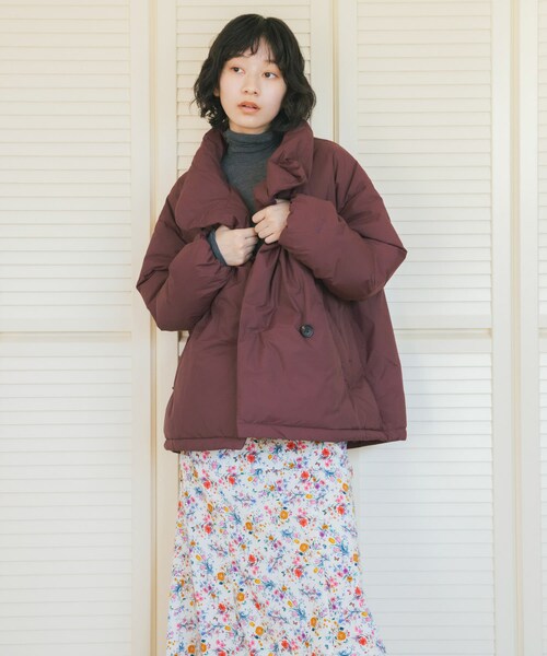 URBAN RESEARCH DOORS（アーバンリサーチドアーズ）の「『別注』NANGA×DOORS　STANDCOLLAR DOWN JACKET（その他アウター・レディース・BORDEAUX/MOCHA/BLACK・One）」の20枚目の写真