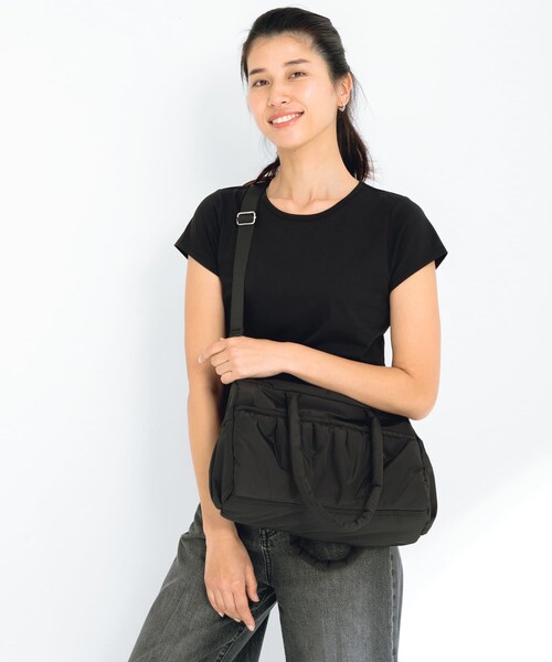 URBAN RESEARCH Sonny Label（アーバンリサーチサニーレーベル）の「SLAB　2wayPuffBostonBag（ボストンバッグ・レディース・ミント/オフ/ブラック・one）」の13枚目の写真