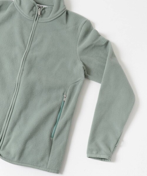 THE GOODLAND MARKET（ザグッドランドマーケット）の「AIGLE　ジップアップ マイクロフリース T-KIT（テーラードジャケット・レディース・CELADON・36/38/40）」の5枚目の写真