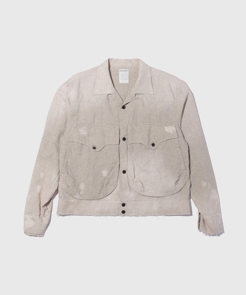 ADAM ET ROPE'(アダムエロペ)の「【FACCIES/ファッチーズ】AGING PIN CHECK SHORT BLOUSON(ブルゾン・メンズ・キナリ・1/2)」の1枚目の写真