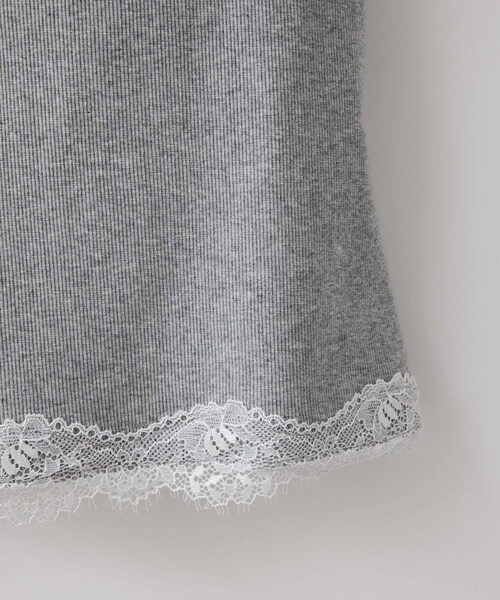 VIS（ビス）の「カップ付きレーステレコキャミソール（キャミソール・レディース・ブラック/ライトグレー/オフホワイト・F）」の15枚目の写真
