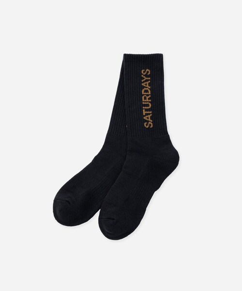 Saturdays NYC(サタデーズ ニューヨークシティ )の「Logo Socks(ソックス/靴下・レディース・ブルー/ワイン・F)」の1枚目の写真