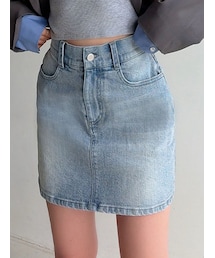 RESEXXY | ベーシックデニムミニスカート(デニムスカート)