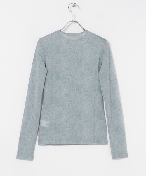 URBAN RESEARCH（アーバンリサーチ）の「AMOMENTO　FLORAL MESH ROUND T-SHIRTS（Tシャツ/カットソー・レディース・BLUE・0）」の6枚目の写真