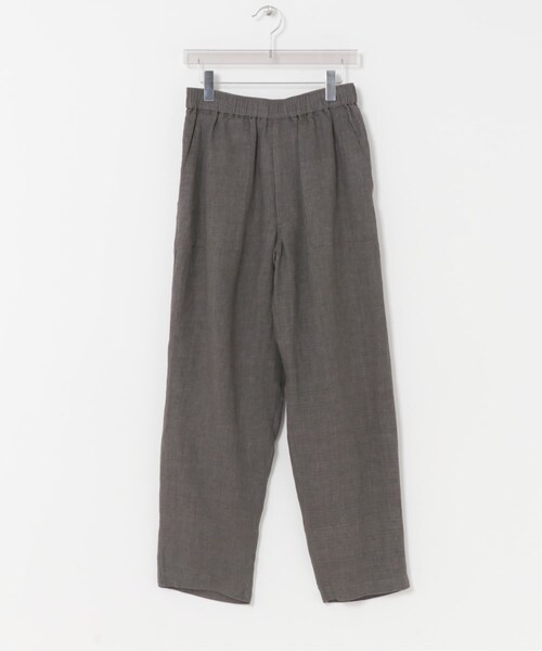URBAN RESEARCH(アーバンリサーチ)の「YLEVE LINEN POPLIN PANTS(その他パンツ・メンズ・011 SUMI/050 BROWN・3/4)」の6枚目の写真