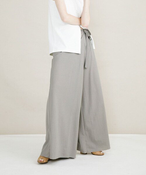 LAATO（ラート）の「wrap cut pants（その他パンツ・レディース・インク/ネズミ/ラクダ・FREE）」の18枚目の写真