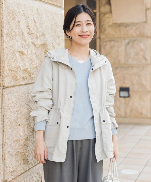 URBAN RESEARCH DOORS（アーバンリサーチドアーズ）の「『WEB/一部店舗限定カラー』ナイロンマウンテンパーカー（マウンテンパーカー・レディース・L.BEIGE/LIME/NAVY/BLACK・S/M）」の21枚目の写真