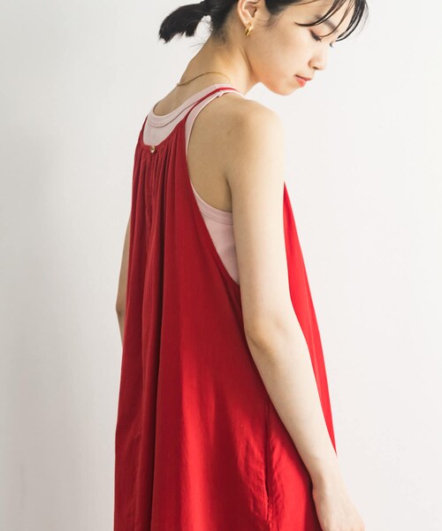 URBAN RESEARCH（アーバンリサーチ）の「『MADE IN JAPAN』アメリカンスリーブタンクトップ（タンクトップ・レディース・BORDEAUX/OFF/BEIGE/PINK・FREE）」の15枚目の写真