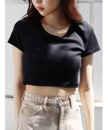 EVRIS | BASICシンプルショートTEE(Tシャツ/カットソー)