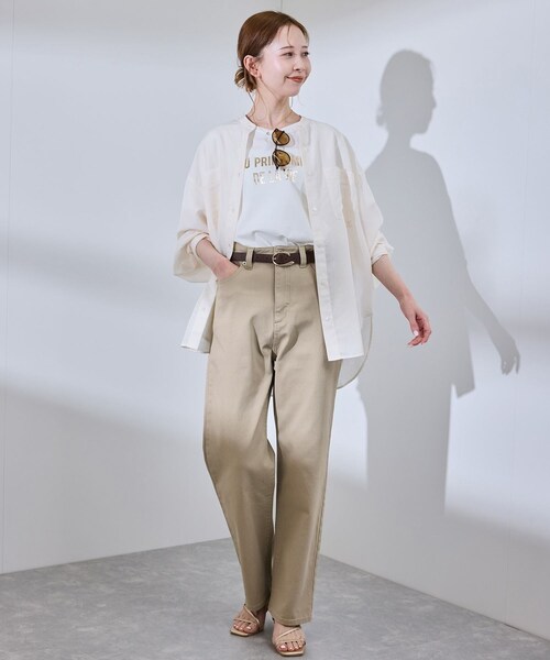 ROPE' PICNIC（ロペピクニック）の「【新色追加】【ウエスト革命デニム】ウエストシェイプハイライズマムジーンズ（デニムパンツ・レディース・ピンク/ベージュ・36/38/40）」の8枚目の写真