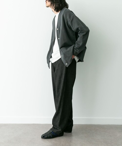 URBAN RESEARCH Sonny Label（アーバンリサーチサニーレーベル）の「デニムライクイージーワイドパンツ（デニムパンツ・メンズ・ブルー/ブラック/ブラウン・S/M/L）」の8枚目の写真