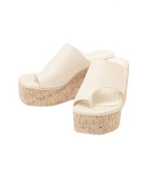 MERCURYDUO | トングデザインコルクウェッジサンダル(サンダル)