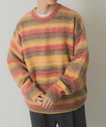 ITEMS URBANRESEARCH | グラデーションクルーネックルーズニット(ニット/セーター)