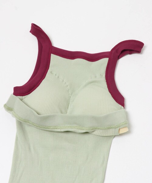 URBAN RESEARCH（アーバンリサーチ）の「HAKUJI　TWIST COTTON BRA AMESLE（キャミソール・レディース・IVORY/PISTACHIO・Free）」の9枚目の写真