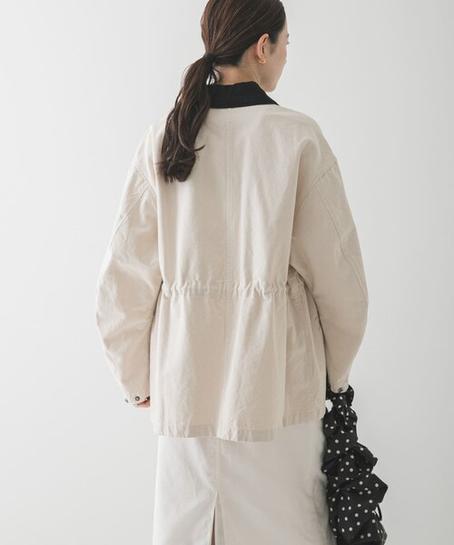 URBAN RESEARCH（アーバンリサーチ）の「ドロストカバーオール（カバーオール・レディース・NATURAL/PINK/NAVY・Free）」の10枚目の写真