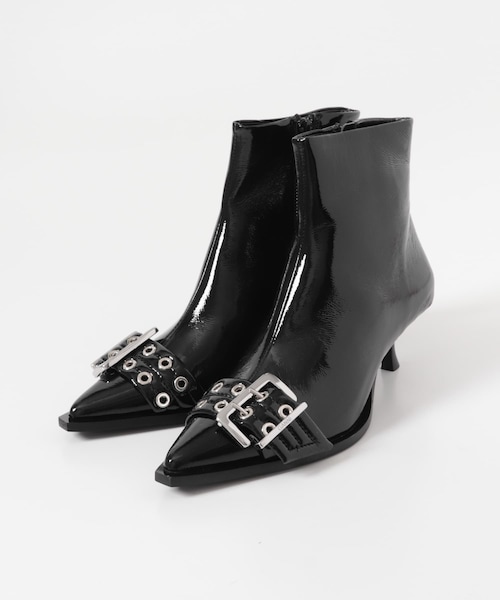 URBAN RESEARCH(アーバンリサーチ)の「GANNI BUCKLE LOW BOOT NAPLACK(ブーツ・レディース・BLACK・37/38/39)」の1枚目の写真