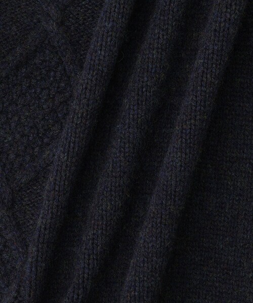 ROPE'（ロペ）の「【Ｍaison no8（メゾンエイト）】REMIXED KNIT VEST｜ニット（ニット/セーター・レディース・ライトグレー/ネイビー・F）」の18枚目の写真