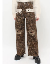 EVRIS | グラフィックワイドパンツ(その他パンツ)