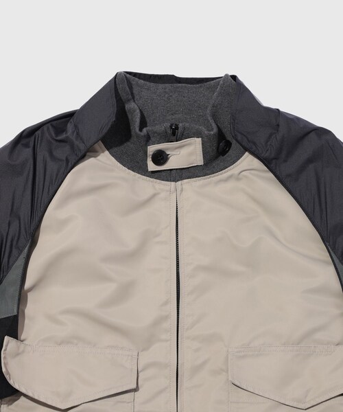 ADAM ET ROPE'(アダムエロペ)の「【elephant TRIBAL fabrics/エレファントトライバルファブリクス】WEP SPORTS JKT(その他アウター・メンズ・ブラック/ベージュ・M)」の4枚目の写真