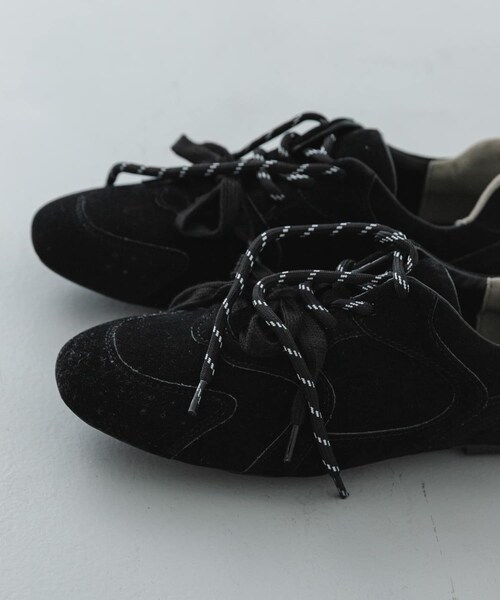 SENSE OF PLACE by URBAN RESEARCH（センスオブプレイスバイアーバンリサーチ）の「ツインコードフラットスニーカー（スニーカー・レディース・BLACK/BEIGE/PINK・S/M/L）」の8枚目の写真