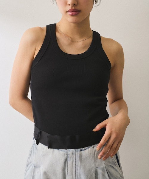 ADAM ET ROPE'(アダムエロペ)の「【サステナブル】ブラウスセットタンクトップ(シャツ/ブラウス・レディース・ブラック系/キナリ系・F)」の11枚目の写真