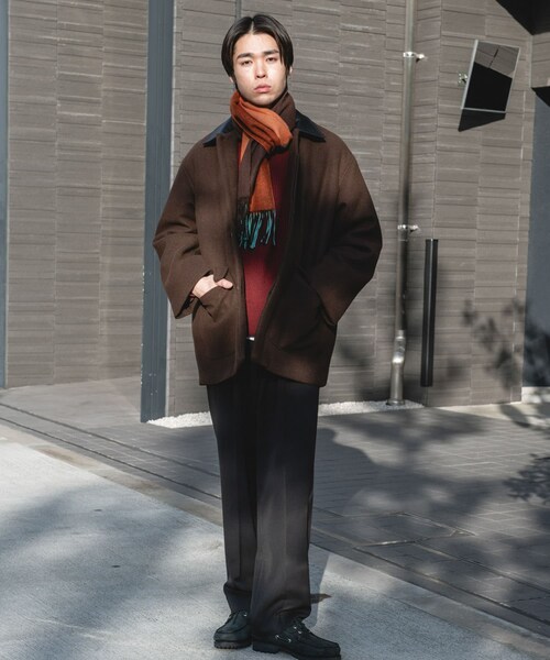 URBAN RESEARCH DOORS(アーバンリサーチドアーズ)の「ウールブレンドカバーオール(カバーオール・メンズ・CHECK/BROWN/BLACK・M/L)」の19枚目の写真