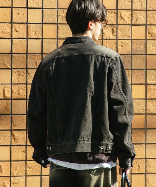 SENSE OF PLACE by URBAN RESEARCH(センスオブプレイスバイアーバンリサーチ)の「『ユニセックス』『セットアップ対応』ヴィンテージライクデニムブルゾン(デニムジャケット・メンズ・D.INDIGO/BLACK・M/L)」の9枚目の写真