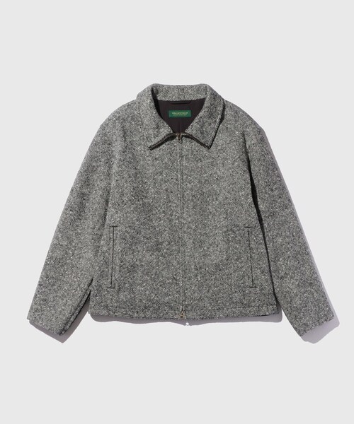 ADAM ET ROPE'(アダムエロペ)の「TWEED HOMESPAN RACING BLOUSON(ブルゾン・メンズ・ブラック・L/M/S)」の4枚目の写真