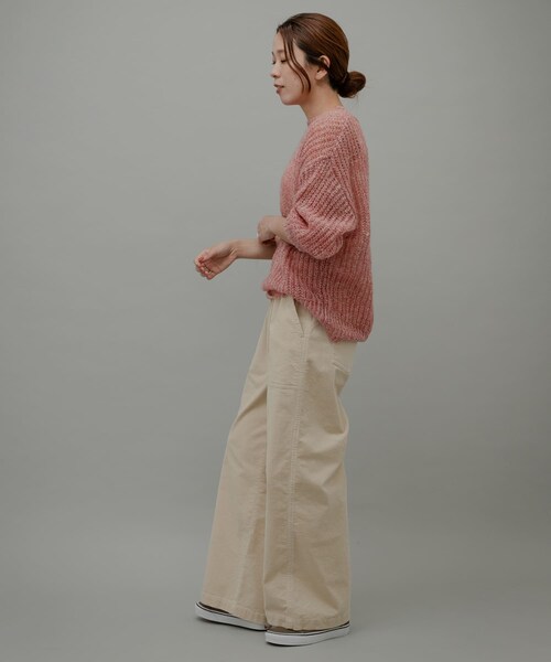 URBAN RESEARCH Sonny Label（アーバンリサーチサニーレーベル）の「コーデュロイベイカーイージーパンツ（その他パンツ・レディース・アイボリー/グレージュ/チャコール・36/38）」の10枚目の写真