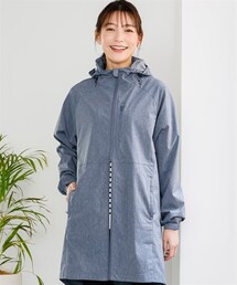 nissen | 大きいサイズ　全天候型ロング丈コート（ＵＶカット）(モッズコート)