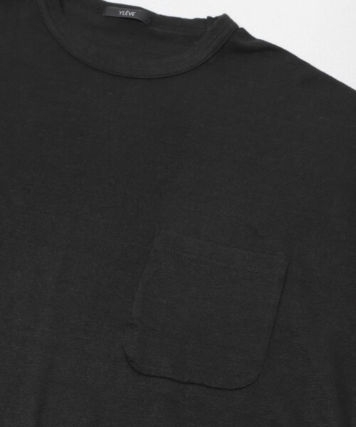 URBAN RESEARCH（アーバンリサーチ）の「YLEVE　LINEN POCKET T-SHIRTS（Tシャツ/カットソー・メンズ・010 BLACK/020 GREY/100 RED・4/5）」の6枚目の写真