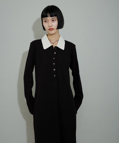 ADAM ET ROPE'（アダムエロペ）の「【WEB限定】ポロシャツワンピース